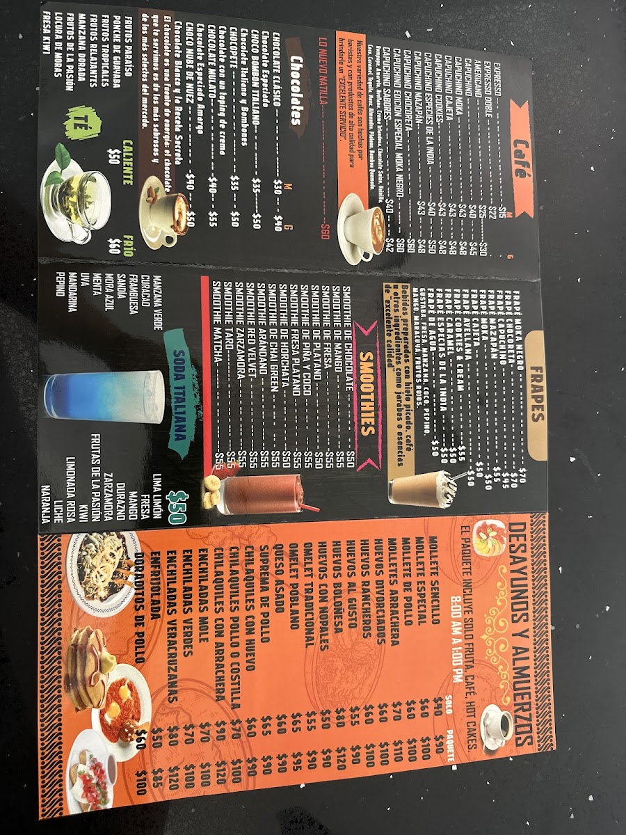 Cafeteria La Piedad Menu - Image 1